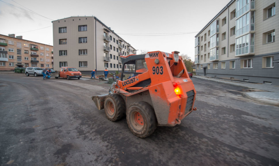 Daugiabučio kiemas Kaune