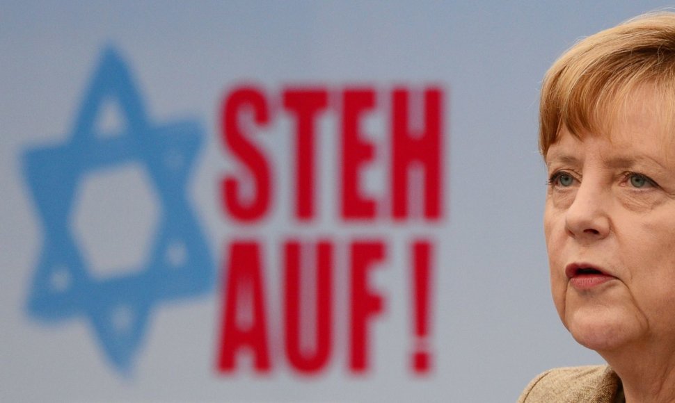 Angela Merkel centrinės Vokietijos žydų tarybos renginyje