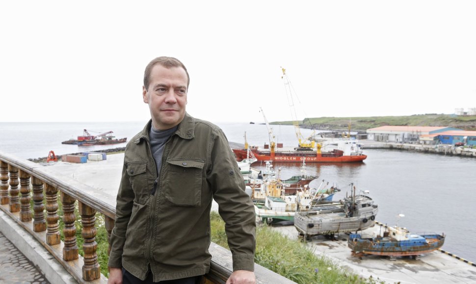 Dmitrijaus Medvedevo vizitas Kurilų salose