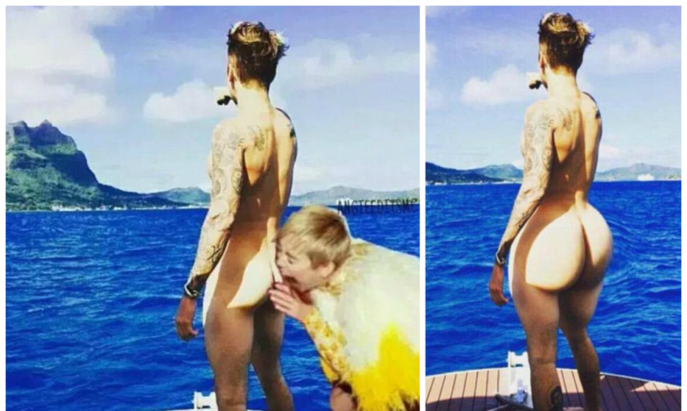 Internautai išsityčiojo iš nuogo Justino Bieberio