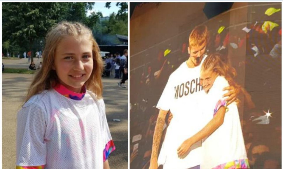 Gabrielė Bruzgulytė kartu su Justinu Bieberiu