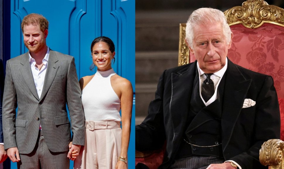 Princas Harry, Meghan Markle, Charlesas III