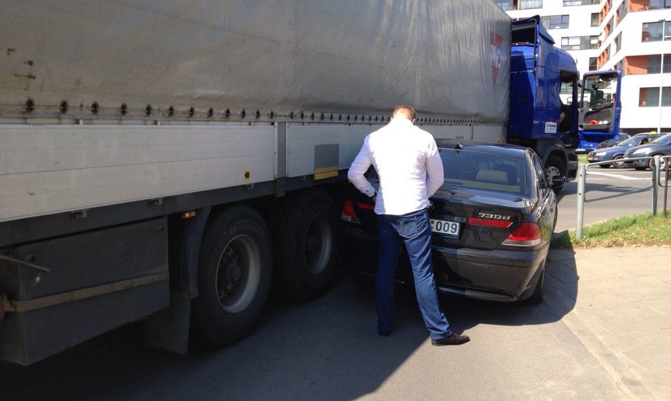 Vilkiko ir BMW avarija Vilniuje