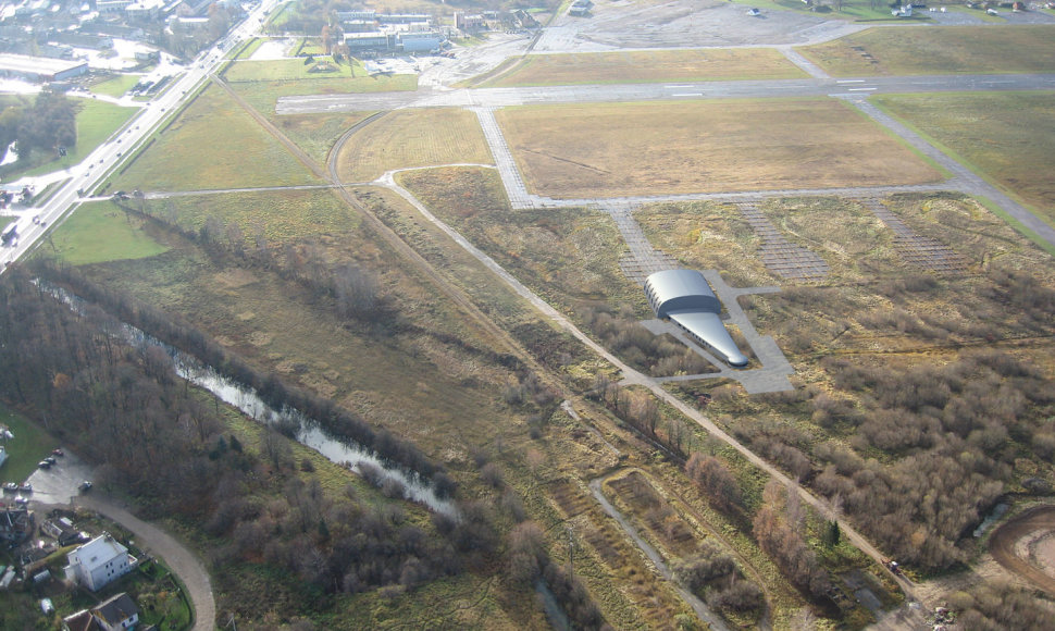 Stepono Dariaus ir Stasio Girėno aerodrome statomas gelbėjimo postas