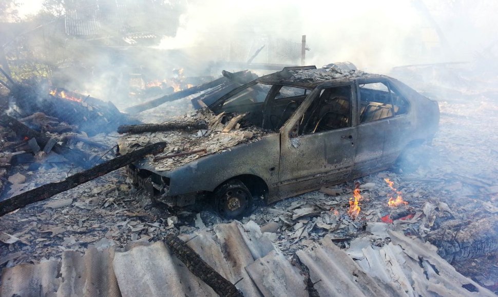 Ugnis sunaikino Klaipėdos rajono ūkininko turtą