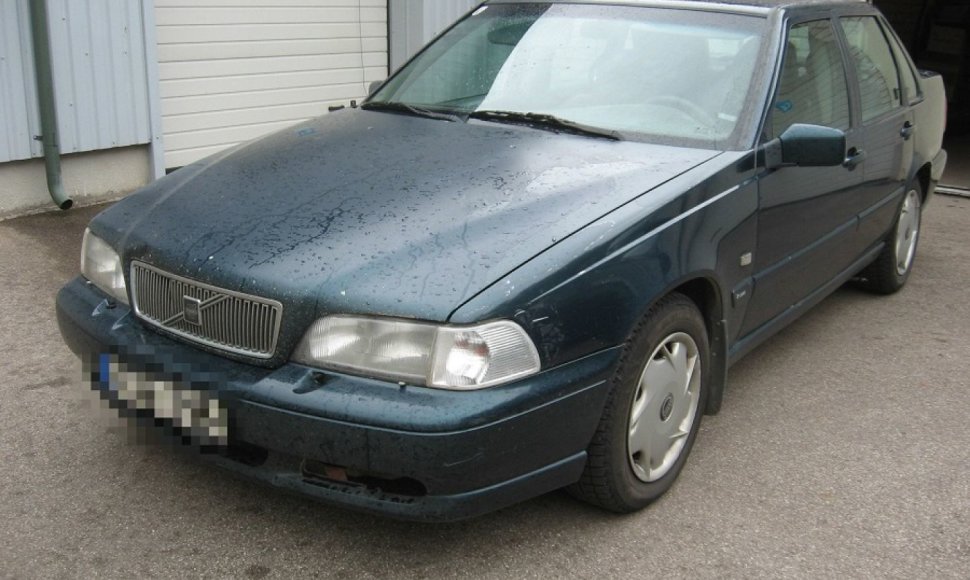 Sulaikytas „Volvo“ automobilis