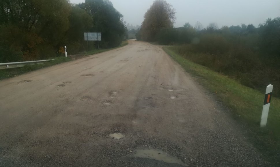 Gyventojai skundžiasi, jog kelias, jungiantis Tadaravą su Mediniais Strėvininkais, liko be priežiūros.