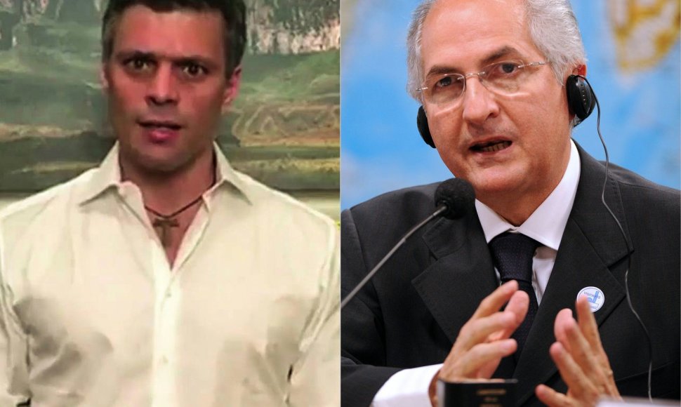 Leopoldo Lopezas ir Antonio Ledezma