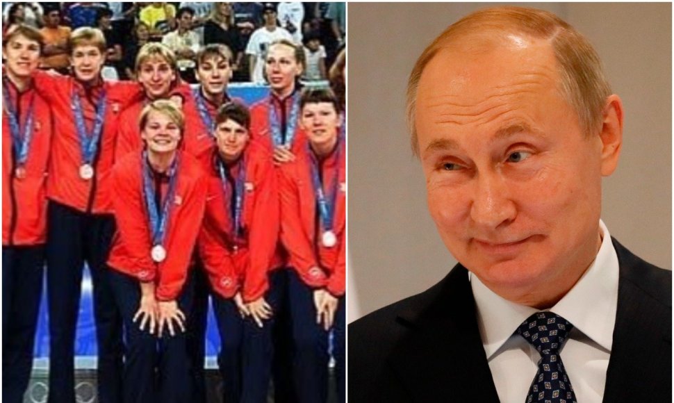 Vladimiras Putinas ir Rusijos olimpiečiai
