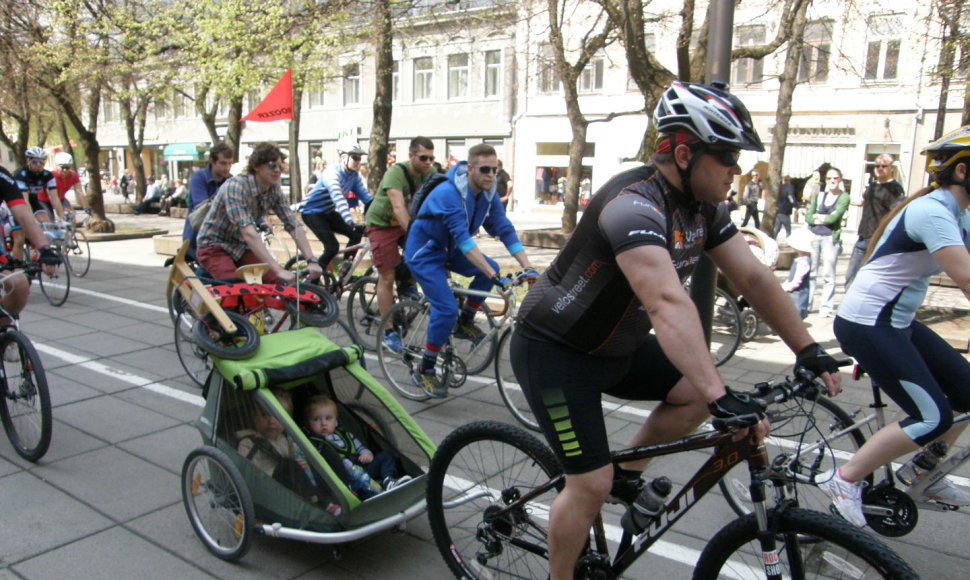 Kaune vyko dviračių paradas