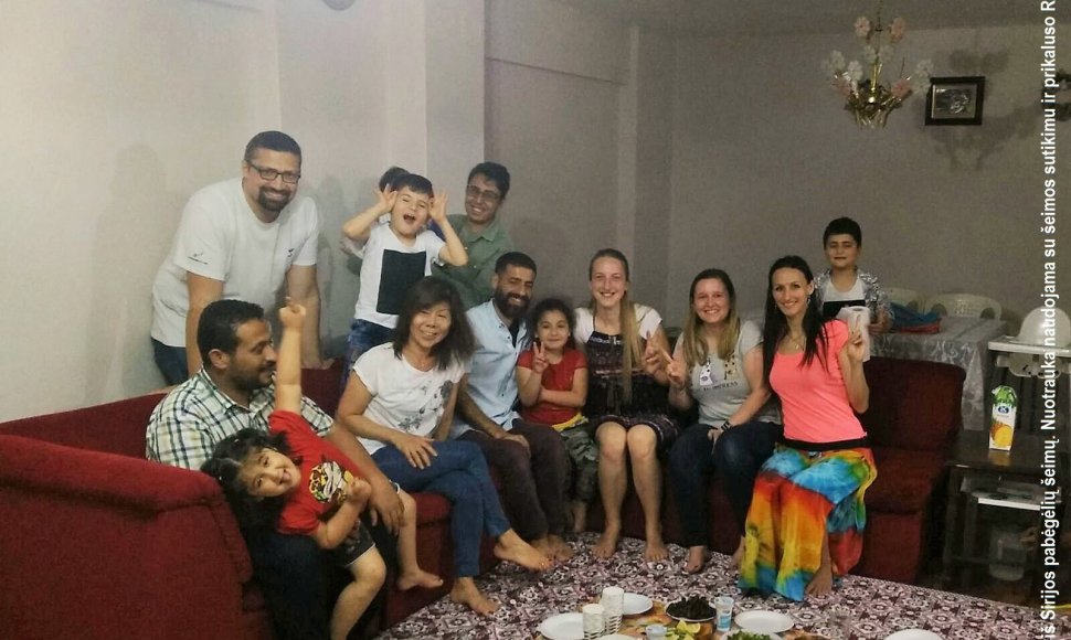 Ramadano vakaras su viena iš Sirijos pabėgėlių šeimų