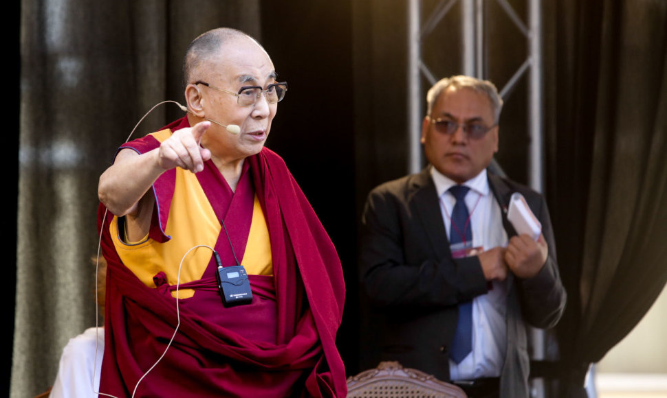 Dalai Lamos paskaita Vilniaus universitete