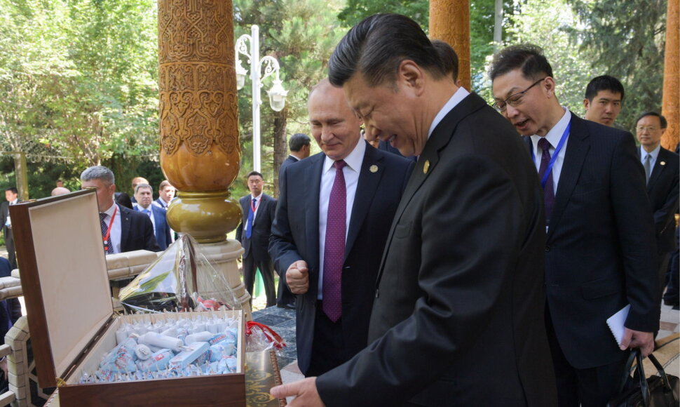Vladimiras Putinas ir Xi Jinpingas