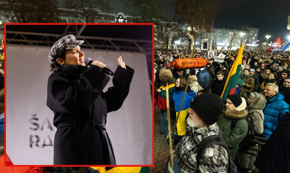 Jazzu proteste prie Seimo