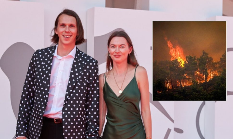 Beata Tiškevič ir Saulius Baradinskas, gaisras Rodo saloje