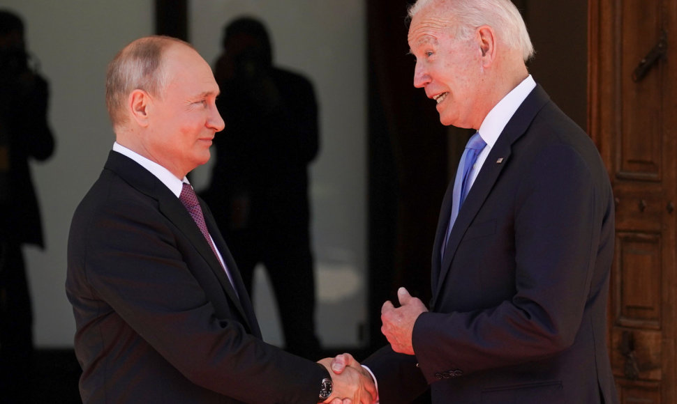 Joe Bideno ir Vladimiro Putino susitikimas Ženevoje