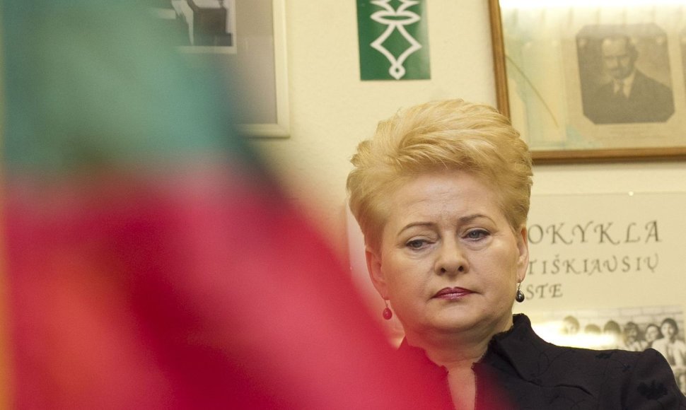 Laisvės gynėjų dienos proga prezidentė Dalia Grybauskaitė lankėsi Vilniaus „Ryto“ progimnazijoje.