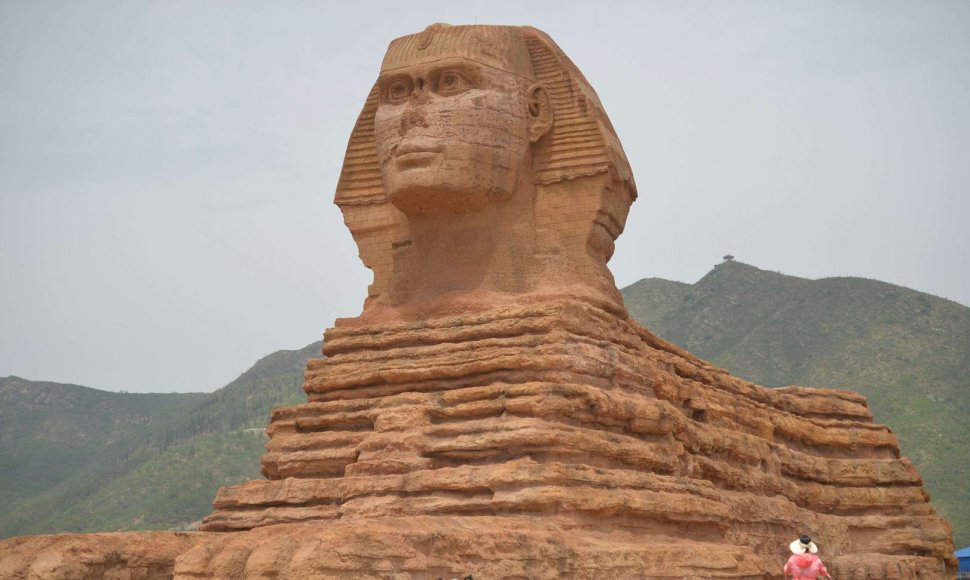 Egipto sfinkso kopija Kinijoje