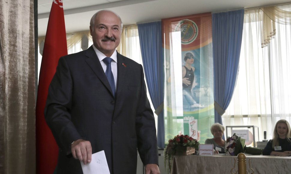 Aliaksandras Lukašenka rinkimų metu