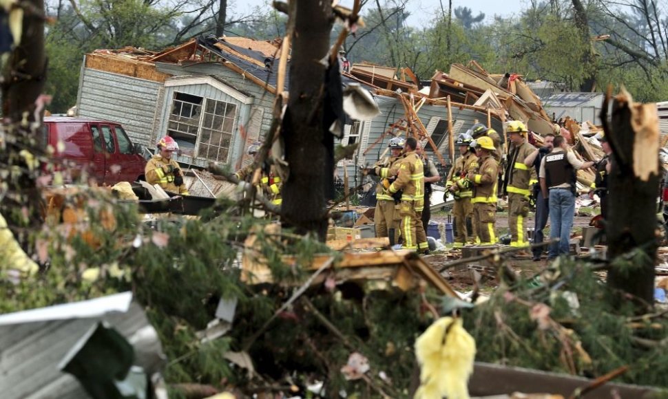 Tornado padariniai Viskonsine 