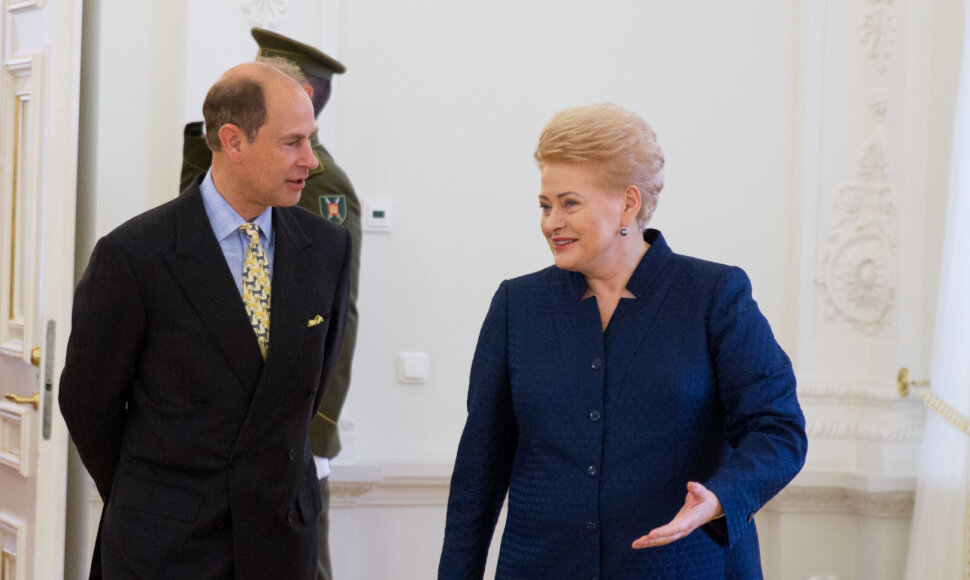 Princas Edvardas ir Dalia Grybauskaitė