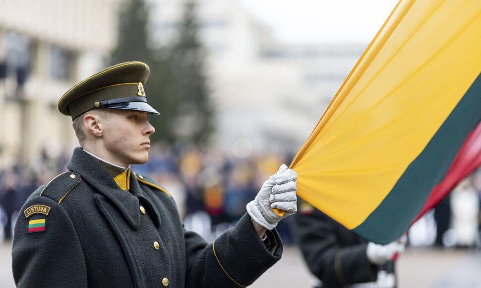 Kovo 11-osios proga, Baltijos valstybių vėliavų pakėlimo ceremonija
