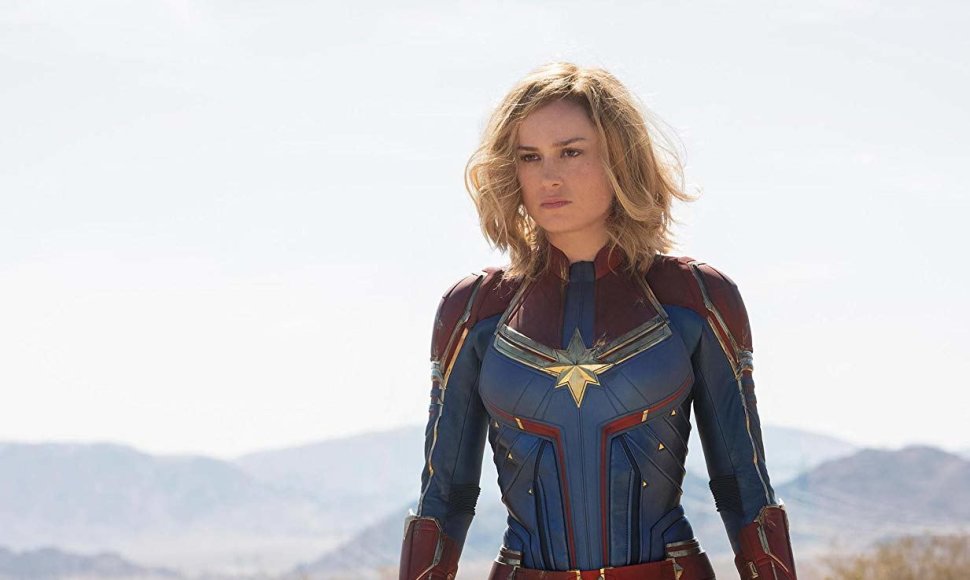 Brie Larson filme „Kapitonė Marvel“