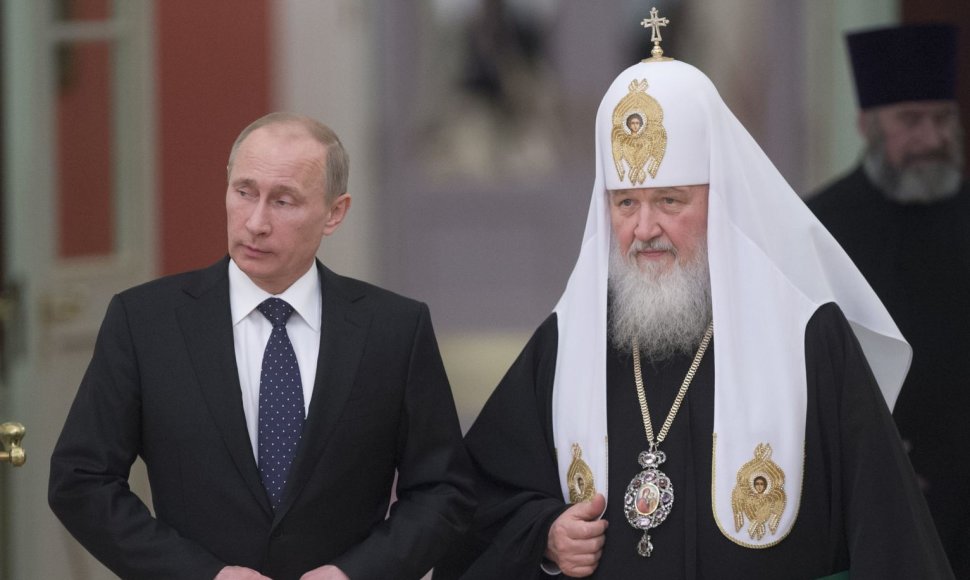 Vladimiras Putinas ir patriarchas Kirilas