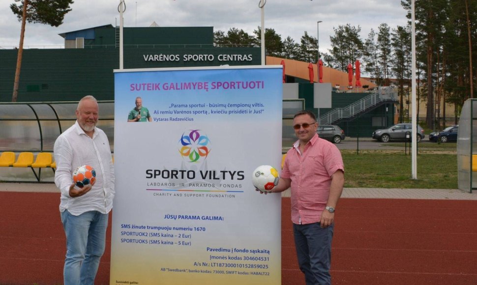 Fondo „Sporto viltys“ komanda – Vytaras Radzevičius ir Rolandas Markinas