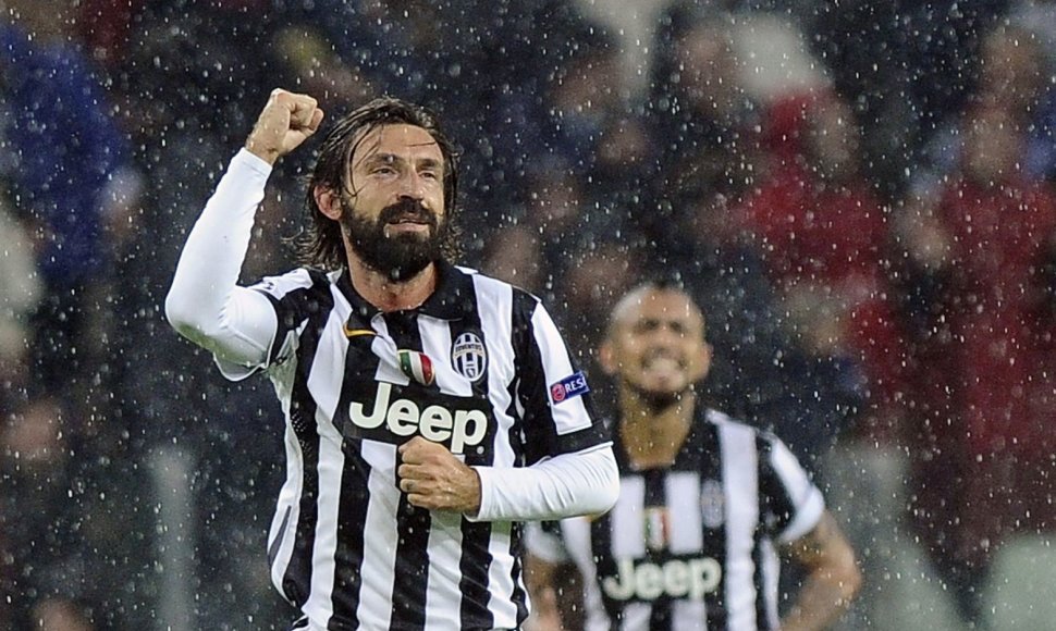 Andrea Pirlo žaidė 100-ąsias Čempionų lygos rungtynes