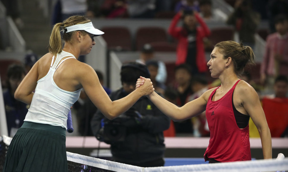 Marija Šarapova ir Simona Halep