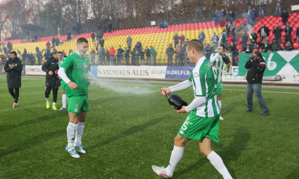 Vilniaus „Žalgiris“ – vėl Lietuvos futbolo A lygos čempionas