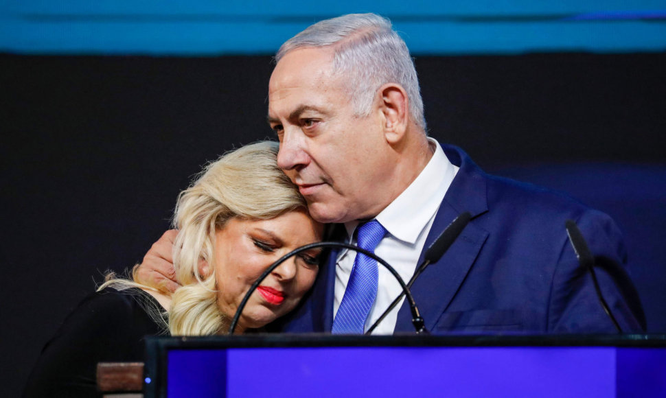 Sara Netanyahu su vyru Benjaminu Netanyahu 