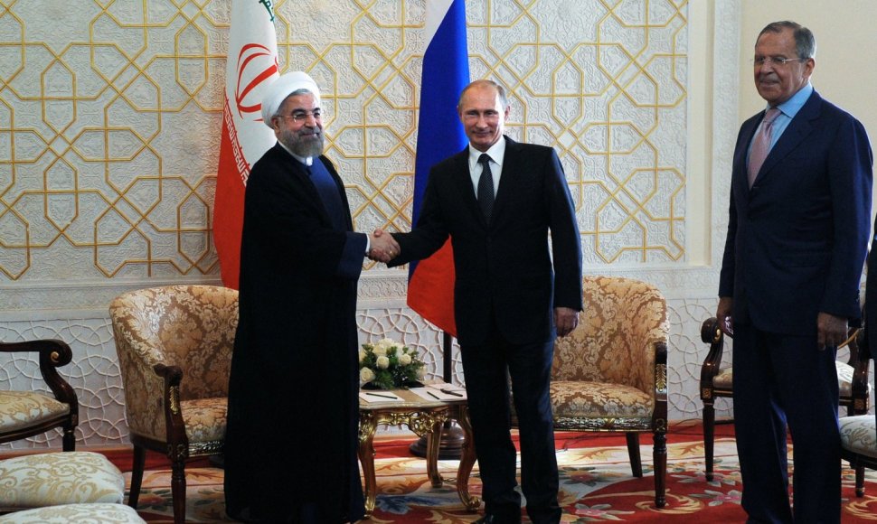 Vladimiro Putino susitikimas su Irano atstovais.