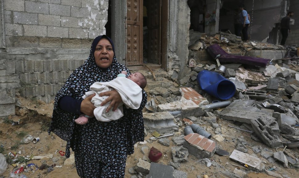 Po Izraelio atakos Gazos Ruože