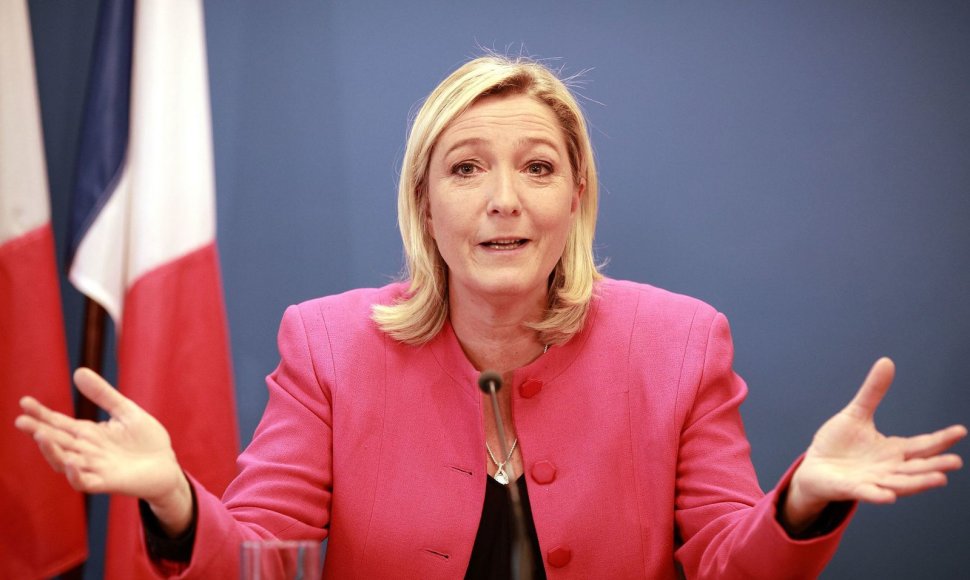 „Nacionalinio fronto“ lyderė Marine Le Pen