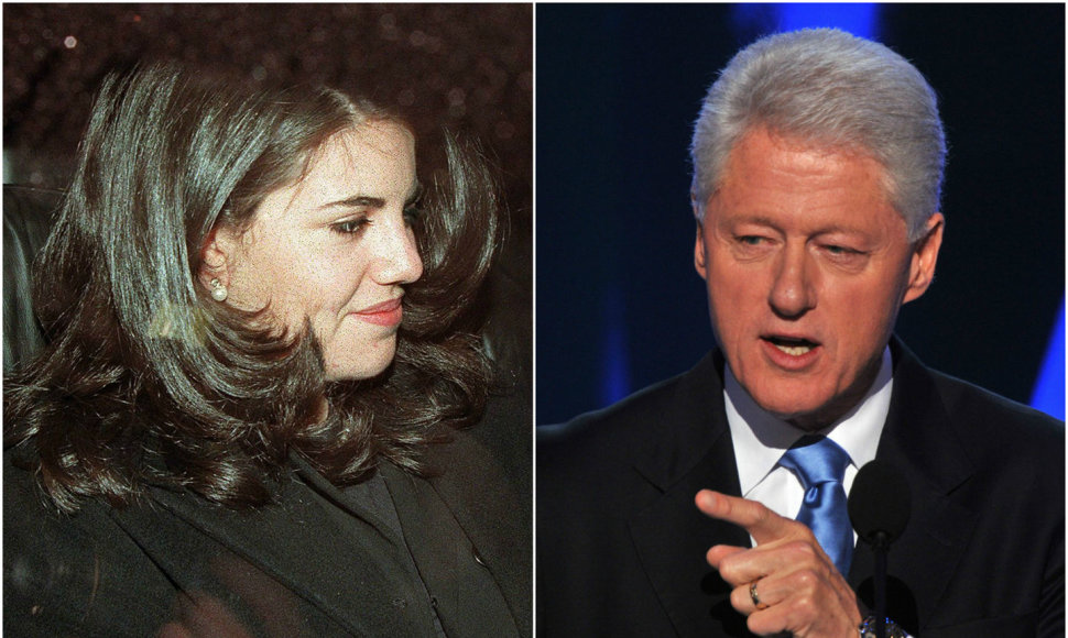 Monica Lewinsky ir Billas Clintonas.