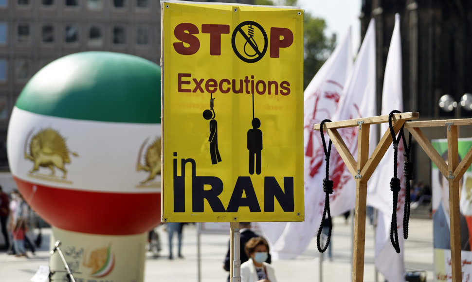 Protestas prieš mirties bausmę Irane