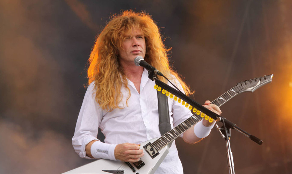 Sunkiojo metalo grupės „Megadeth“ vokalistas Dave'as Mustaine'as 