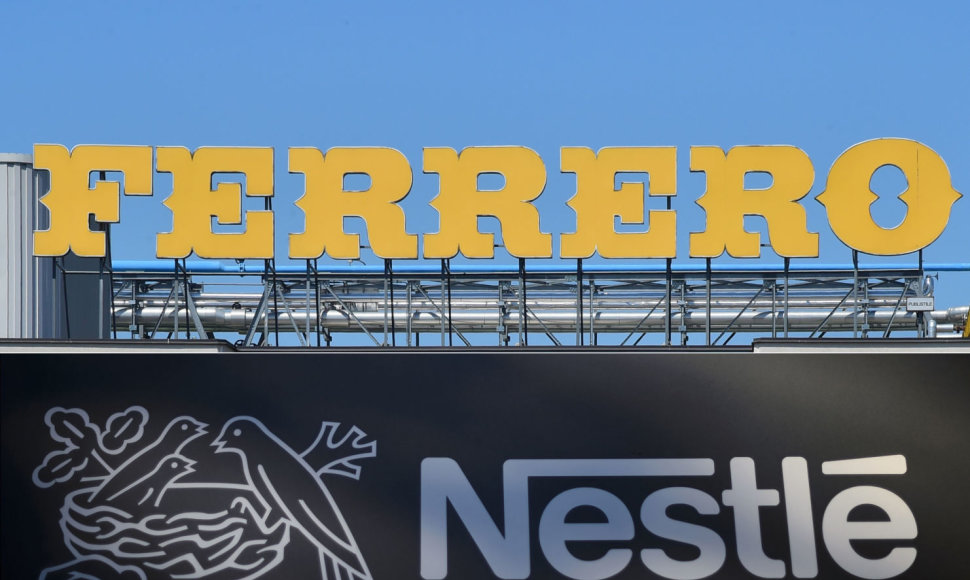 „Nestle“ ir „Ferrero“ logotipai