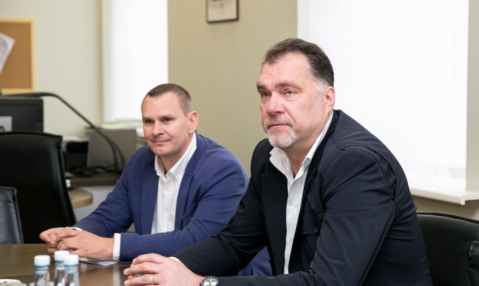 Mindaugas &Scaron;pokas ir Arvydas Sabonis