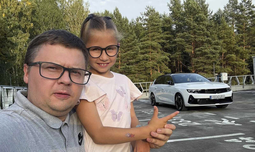 Rugilė ir tėtis
