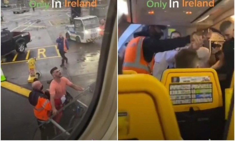 Iš „Ryanair“ lėktuvo išlaipintas įsisiautėjęs keleivis