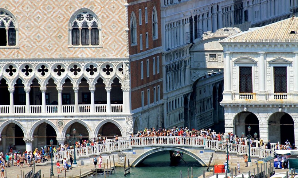 Turistai Venecijoje