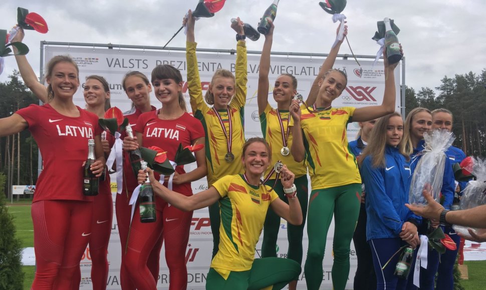 Moterų 4x400 m komanda tapo Baltijos šalių čempionėmis