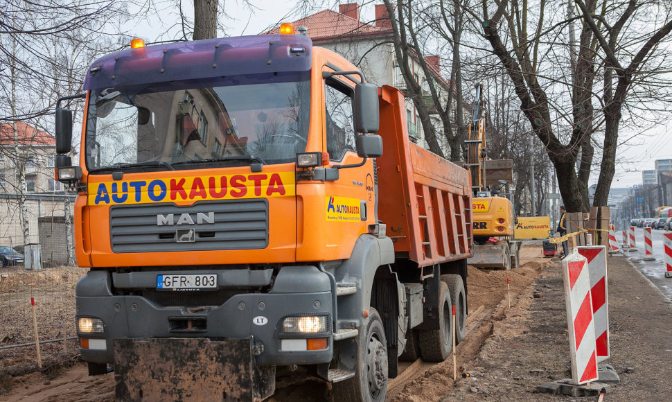 Kauno Savanorių prospekte prasidėjo rekonstrukcija