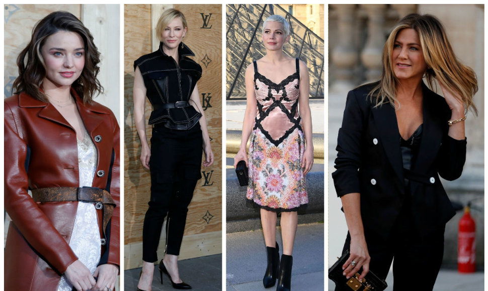 Miranda Kerr, Cate Blanchett, Michelle Williams ir Jennifer Aniston