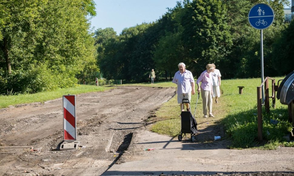 Dviračių takas Antakalnyje