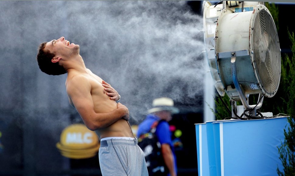 Šiemet „Australian Open“ organizatoriai gerokai daugiau dėmesio skirs lauko temperatūrai