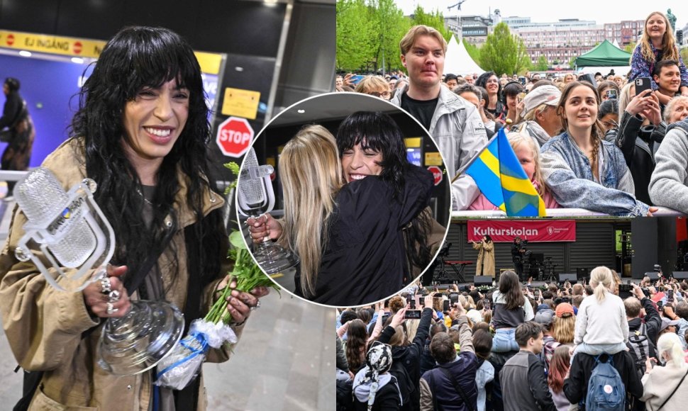 Loreen Švedijos oro uoste pasitiko gerbėjų minia